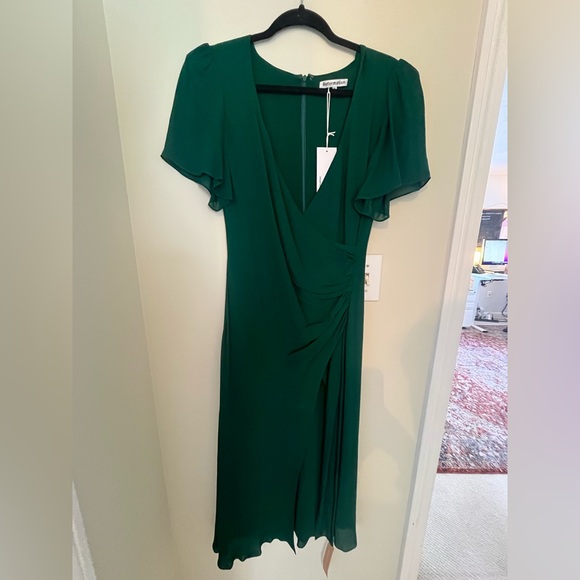 Reformation Green Breanna Dress Size 4 - Picture 4 of 5